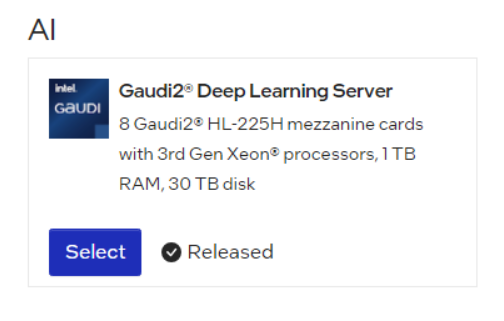 Gaudi2 Deep Learning Server