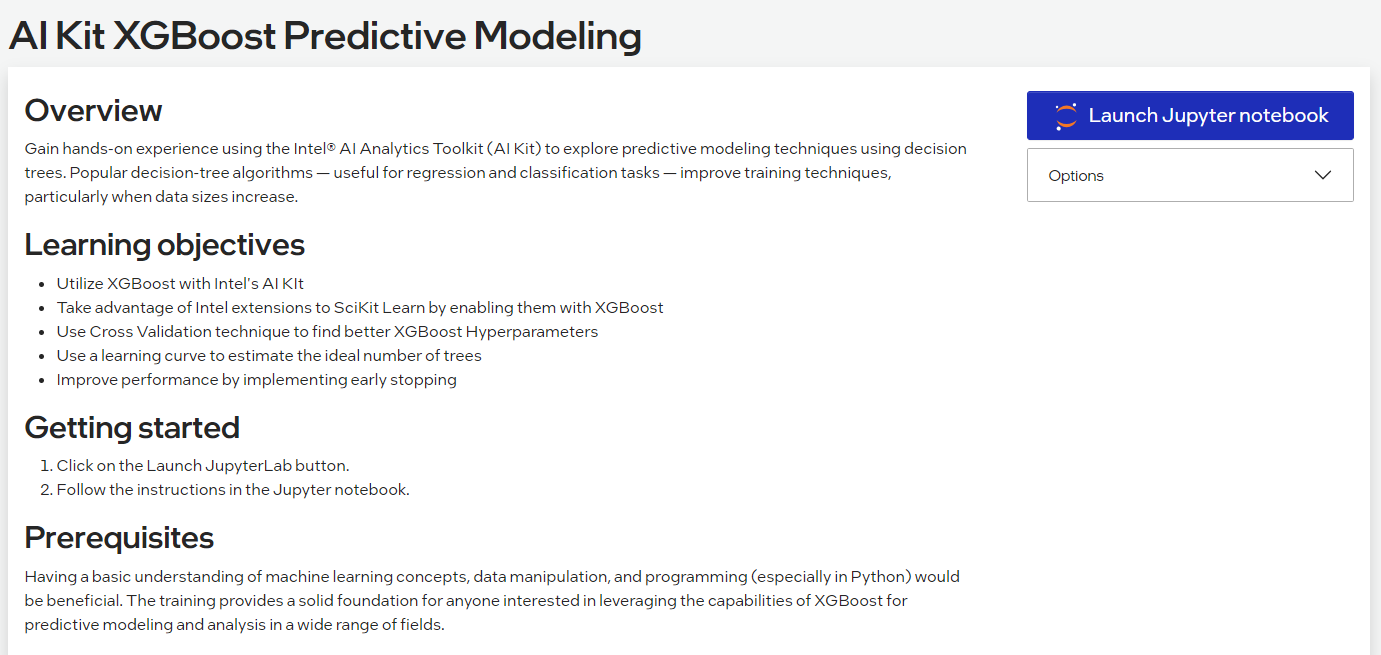 AI Kit XGBoost Predictive Modeling